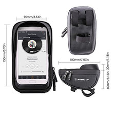 Load image into Gallery viewer, Wallfire Bike Phone Mount Bag, Bicycle Frame Bike Handlebar Bags with Waterproof Touch Screen Phone Case (Black)
