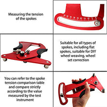 Load image into Gallery viewer, N/N Bike Accessories Spoke Tension Meter Tool, Aluminum Alloy Bicycle Wheel Tool Wire Tension Adjustment Tool, Adjustable Repair Road Bike Indicator Meter Tensiometer
