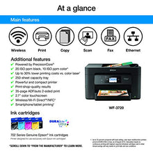 Load image into Gallery viewer, Epson WorkForce Pro WF-3720 Wireless All-in-One Color Inkjet Printer, Copier, Scanner with Wi-Fi Direct, Amazon Dash Replenishment Ready
