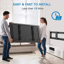 Load image into Gallery viewer, PERLESMITH Fixed TV Wall Mount Bracket Low Profile for 32-82 inch LED, LCD,and OLED Flat Screen TVs - Fits 16”- 24” Wood Studs, Fix TV Mount with VESA 600 x 400mm Holds up to132lbs
