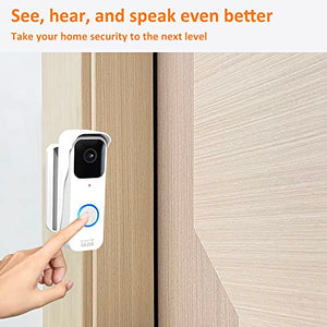 AutoSonic Mount Made for Blink Video Doorbell | Adjustable Design, Improve Viewing Angle | Blink Home Security Accessories | White