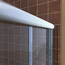 Load image into Gallery viewer, DreamLine Visions 56-60 in. W x 72 in. H Semi-Frameless Sliding Shower Door in Brushed Nickel, SHDR-1160726-04
