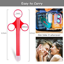 Load image into Gallery viewer, ANGCURE Lube Applicator Syringes, Lubricant Shooter with Smooth Rounded Cap for Men, Women &amp; Couples, Reusable, Easy Use &amp; Clean [10ml Scales][Red White]

