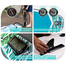 Load image into Gallery viewer, FEATH-R-LITE Inflatable Stand Up Paddle Board 10&#39;5&#39;&#39;x33&#39;&#39;x6&#39;&#39; Ultra-Light (18.9lbs) ISUP with Paddleboard Accessories,Fins,Adjustable Paddle, Pump,Backpack, Leash, Waterproof Phone Bag
