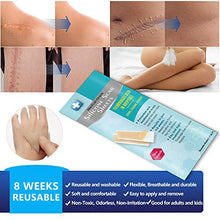 Load image into Gallery viewer, Scar Removal Patch, Scar Removal Strips Fast &amp; Effective on Keloid, Professional Removal Sheets for Scars Caused by C-Section, Surgery, Burn, Acne, 2 Reusable Scar Sheets, 1.6"×6.5"
