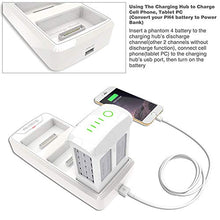 Load image into Gallery viewer, Smatree Battery Charging Hub Compatible for DJI Phantom 4/4 Pro/4 Pro V2.0/4 Adv(Charge 3 Batteries One by One, Converting Phantom 4 Battery into Power Bank)
