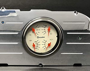 1960 1961 1962 1963 Chevy Truck 2 Gauge Dash Panel Insert 3 3/8" Quad Style Programmable
