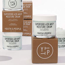 Load image into Gallery viewer, Youth To The People Superfood Air-Whip Moisture Cream (2oz) + Travel Size (0.5oz) - Two Product Bundle - Hyaluronic Acid Green Tea Moisturizer - Vegan Gel Cream Ideal for Combination or Oily Skin
