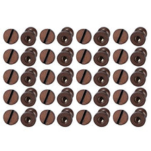 Load image into Gallery viewer, 20Pcs Round Head Rivets, Luggage Hardware Accessories Portable Good Toughness Round Head Stud Screws Nails for DIY Leather Crafts/Shoes/Bag//Clothe(7X6mm)
