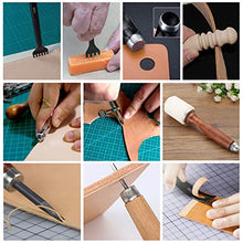 Load image into Gallery viewer, 275 pcs Advanced Leather Sewing Tools and Supplies with Carrying Organizer Cutting Mat Stamping Tools Needles Snaps and Rivets Kit Perfect for Stitching Punching Cutting Sewing Leather Craft Making
