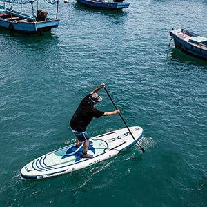 FunWater SUP Inflatable Stand Up Paddle Board Ultra-Light Inflatable Paddleboard with ISUP Accessories,Fins,Adjustable Paddle, Pump,Backpack, Leash, Waterproof Phone Bag,Kayak Seat
