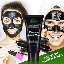 Load image into Gallery viewer, Blackhead Remover Mask, Blackhead Peel Off Face Mask 3-in-1 Blackhead Remover Charcoal Mask with Blackhead &amp; Pimple Comedone Extractors and Silicone Brush,Deep Cleansing Black Mask
