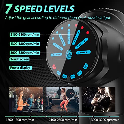 Load image into Gallery viewer, Massage Gun Deep Tissue Muscle Massager for Pain Relief, Upgrade Super Quiet Portable Handheld Relaxation Electric Sport Massager(Black)