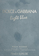 Load image into Gallery viewer, D &amp; G Light Blue By Dolce &amp; Gabbana For Men, Eau De Toilette Spray, 2.5-Ounce Bottle
