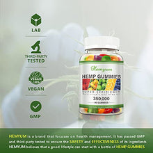 Load image into Gallery viewer, Hemp Seed Gummies Anxiety Stress Relief - Pain &amp; Inflammation - Maximum Strength - Extract Hemp Oil - Sleep Aid Calm Mood Focus Relaxation - High Potency Edible Hemp Gummy Candy Bear Organic -（3Pack)
