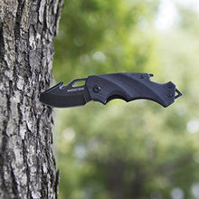 Load image into Gallery viewer, Mossy Oak Mini Folding Pocket Knife, 2.5-inch Stainless Steel Drop Point Blade - G10 Handle EDC Multifunction Tool with Bottle Opener and Glass Breaker (Stonewash)
