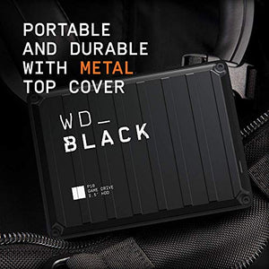 WD_Black 5TB P10-Game Drive, Portable External Hard Drive Compatible with Playstation,-Xbox, PC, & Mac - WDBA3A0050BBK-WESN