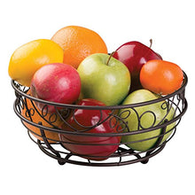 Load image into Gallery viewer, iDesign Twigz Wire Fruit Bowl Centerpiece for Kitchen and Dining Room Countertops, Tables, Buffets, Refrigerators, Bronze
