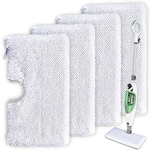 Load image into Gallery viewer, Mop Pads Compatible with Shark Steam Pocket Mop Professional Fit Series S3500 S2901 S2902 S3455K S3501 S3550 S3601 S3801 S3901 S4601 S4701 SE450 - Replacement Microfiber Cloth Head Covers 4 Pack ®
