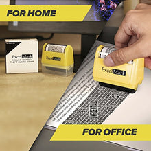 Load image into Gallery viewer, ExcelMark Rolling Identity Theft Guard Stamp (ID Theft Stamp with Refill Ink)
