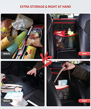 Load image into Gallery viewer, Tsumbay Car Net Pocket Handbag Holder, Purse Holder for Car, Large Capacity Car Purse Holder Between Seats, Strong Bearing Capacity Car Handbag Holder for Driver Storage, Dog Car Barrier - Black
