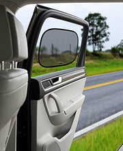 Load image into Gallery viewer, Enovoe Car Window Shade - (2 Pack) - 21"x14" Cling Sunshade for Car Windows - Sun, Glare and UV Rays Protection for Your Child - Baby Side Window Car Sun Shades
