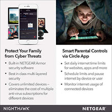 Load image into Gallery viewer, NETGEAR Nighthawk Smart WiFi Router (R7000) - AC1900 Wireless Speed (up to 1900 Mbps) | Up to 1800 sq ft Coverage &amp; 30 Devices | 4 x 1G Ethernet and 2 USB ports | Armor Security
