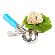 Load image into Gallery viewer, Met Lux 2.75 Ounce Portion Scoop, 1 Durable Cookie Scoop - #16, With Blue Handle, Stainless Steel Disher, For Portion Control, Scoop Cookie Dough, Cupcake Batter, or Ice Cream - Restaurantware
