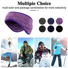 Load image into Gallery viewer, 6 Pieces Winter Ear Warmer Headband Ear Muffs Warmers Adjustable Stretchy Ear Cover Full Cover Headbands Winter Sports Sweatbands for Women Men Outdoor Activities Sports (Assorted Color)
