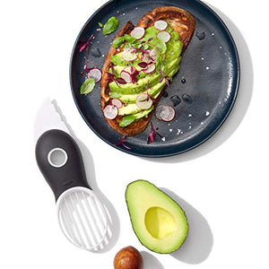 OXO Good Grips 3-in-1 Avocado Slicer, White/Black