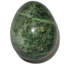 Load image into Gallery viewer, Satin Crystals Diopside Egg Collectible Green Heart Chakra Healing Love &amp; Life Lessons Gemstone P01 (2.0 Inch)
