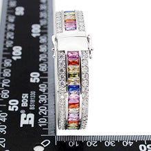 Load image into Gallery viewer, Women Amethyst Bracelets Garnet Ruby Blue Sapphire Tennis Bracelet Bridal Girl Girlfriend Jewelry
