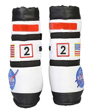 Load image into Gallery viewer, Aeromax Astronaut Boots, Size Large, White, with NASA patches

