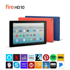 Fire HD 10 Tablet with Alexa Hands-Free, 10.1" 1080p Full HD Display, 32 GB, Black (Previous Generation - 7th)