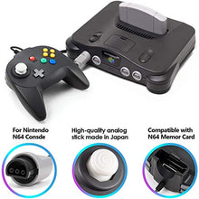 Load image into Gallery viewer, miadore 2 Pack Mini N64 Controller, Classic N64 Game Pad Joystick for N64 System Video Game Console (Black)
