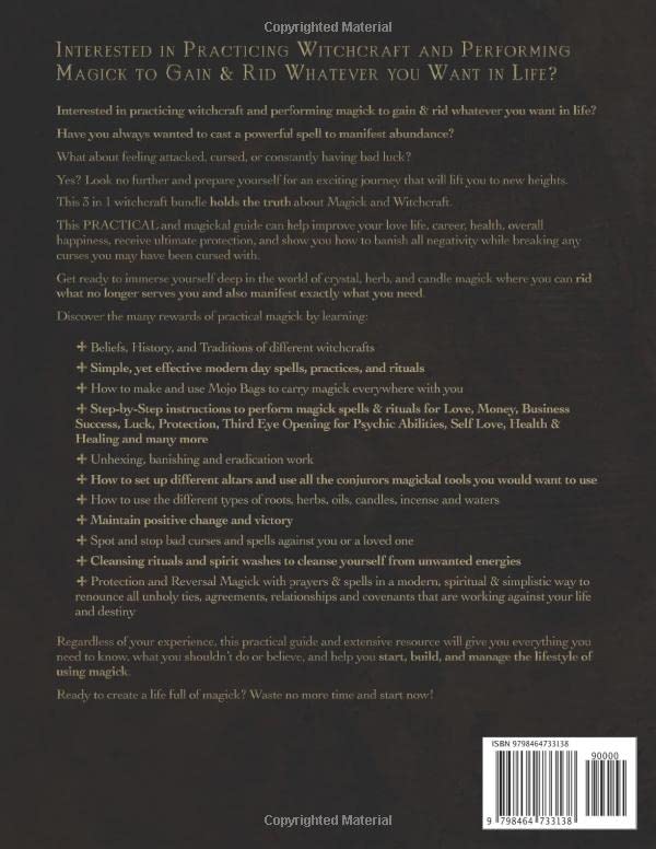 Load image into Gallery viewer, Practical Magick for the Solitary Witch (3 in 1): Starter Kit of Modern Witchcraft: Wicca, Hoodoo, Folk Magick, Prayers & Protection Magick; Manifestation Spells, Rituals & Breaking Curses