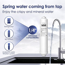 Load image into Gallery viewer, Waterdrop Remineralization Inline Water Filter, 1/4” Quick Connect Post Filter for RO Reverse Osmosis Filter System, Restore Essential Minerals
