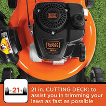 Load image into Gallery viewer, BLACK+DECKER 21&quot; 140cc 3-in-1 Gas Powered Self Propelled Push Mower
