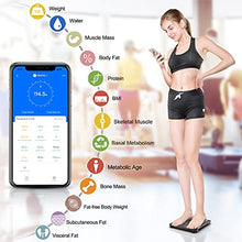 Load image into Gallery viewer, RENPHO Bluetooth Body Fat Scale, Digital Weight Scale Bathroom Smart Body Composition Analyzer Wireless BMI Compact Scale Health Monitor with Smartphone APP, 396 lbs
