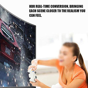 Nunafey 4K TV, Curved TV, 3000R Curvature Color for Indoor, Home, Hotel(European regulations)