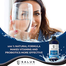 Load image into Gallery viewer, Salus Defense Structured Silver Liquid — Daily Immune Support Supplement with Advanced Structured Silver Technology — All Natural and Safe for All Ages with No Additives — 16 Ounce Bottle (2 Pack)
