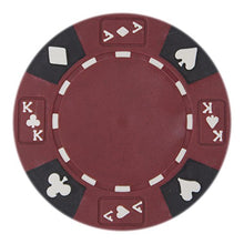 Load image into Gallery viewer, Brybelly 50 Red Ace King Suited Clay Composite 14 Gram Poker Chips
