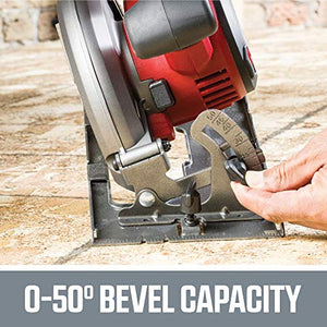 SKIL PWRCore 20 Brushless 20V 6-1/2 Inch Circular Saw, Includes 4.0Ah Lithium Battery and PWRJump Charger - CR541302