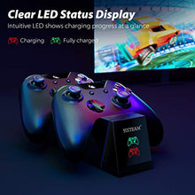 Load image into Gallery viewer, Controller Charger for Xbox One,YCCTEAM Rechargeable Battery Pack for Xbox One, Xbox One X, Xbox One S, Xbox One Elite Controller, Charging Station for Xbox One with 2pcs 1200mAh Rechargeable Battery
