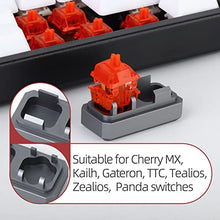 Load image into Gallery viewer, RUNJRX 32 Switches Acrylic Lube Station Tester Opener for Gateron Cherry Invyr TTC DIY Custom Mechanical Keyboard Keycap Switch Puller
