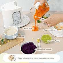 Load image into Gallery viewer, Kwasyo Baby Food Maker, 4 in 1 Processor Baby Food Steamer and Blender, Puree Machine &amp; Milk Warmer, | Constant Temperature | Rapid Heating | with 22 Oz Separate Steaming Cup -BPA-free Tritan Material
