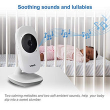 Load image into Gallery viewer, VTech VM819 Video Baby Monitor with 19Hour Battery Life 1000ft Long Range Auto Night Vision 2.8” Screen 2Way Audio Talk Temperature Sensor Power Saving Mode and Lullabies, White

