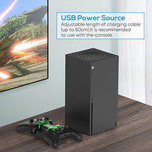 Load image into Gallery viewer, FYOUNG Dual Controller Charger Station Replacement for Xbox Series X/S, Charging Dock with 2 x 1400mAh Rechargeable Battery Pack and LED Indicator for Xbox Series X/S
