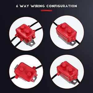 4 Pieces DC 12V - 24V Automatic Reset Circuit Breaker Circuit Breaker with Cover Stud Bolt for Automotive and More (50 Amp)