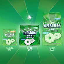 Load image into Gallery viewer, LIFE SAVERS Wint O Green Mint Hard Candy, 26-Ounce Family Size Bag
